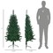 Edge Collections - Flocked Artificial Christmas Tree with Slim Design and Pre-Lit LED Lights - 1 Piece